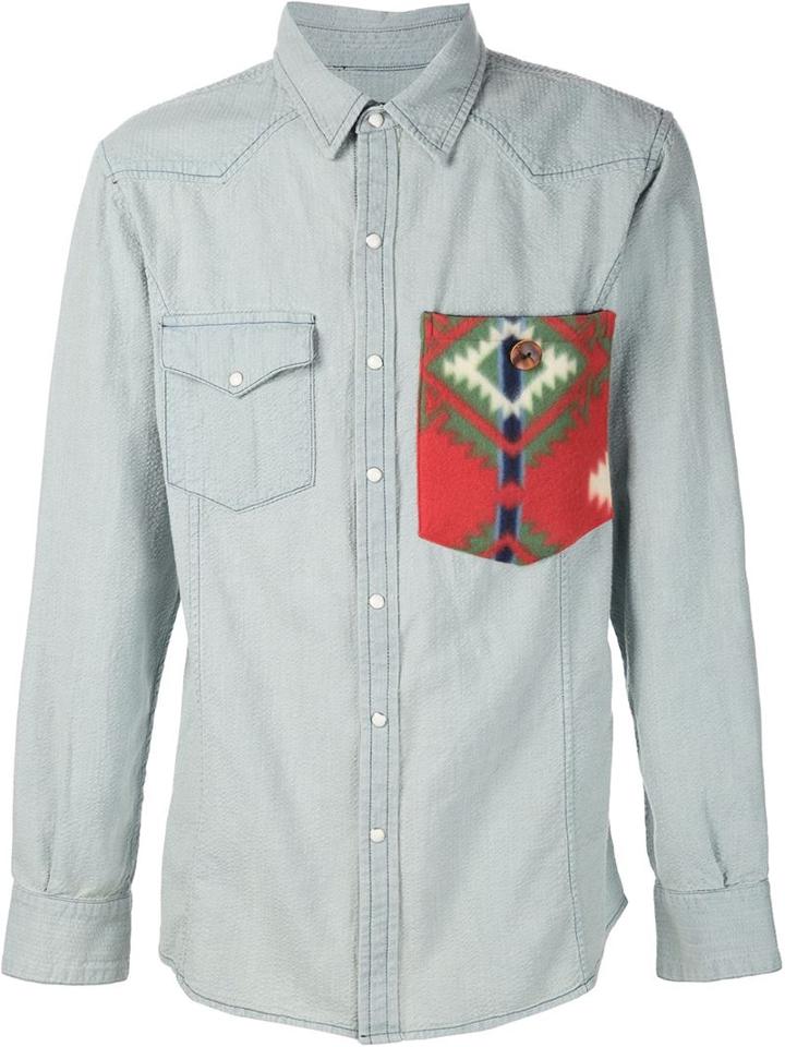 United Rivers 'colorado River' Western Shirt, Men's, Size: Xl, Blue, Cotton