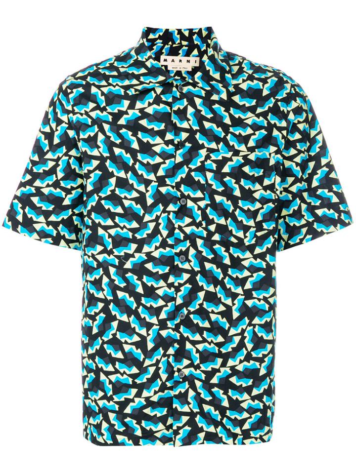 Marni Novelty Print Shirt - Blue