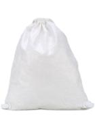 No Ka' Oi Crinkled Drawstring Bag - White