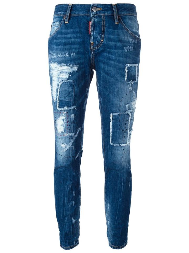 Dsquared2 'cool Girl' Jeans, Size: 38, Blue, Cotton/polyester