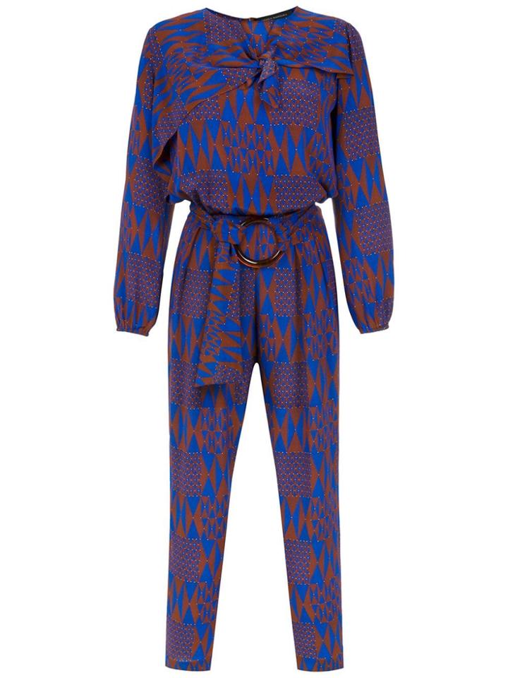 Andrea Marques Printed Silk Jumpsuit - Multicolour