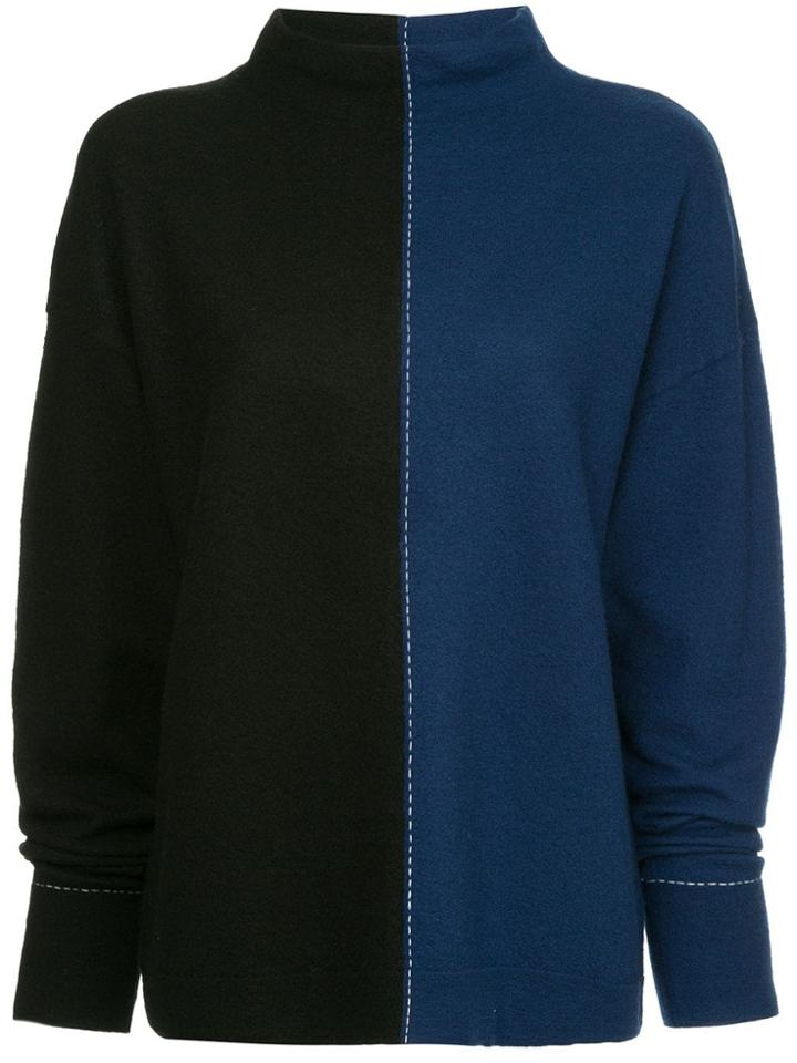 Robert Rodriguez Colour Blocked Jumper - Blue