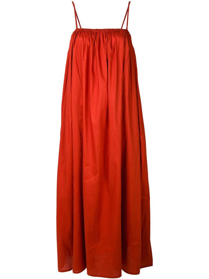 Toteme Oversized Gathered Dress - Yellow & Orange