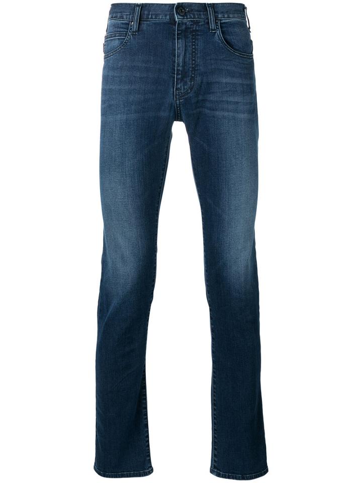 Armani Jeans - Slim-fit Jeans - Men - Cotton/spandex/elastane - 34, Blue, Cotton/spandex/elastane