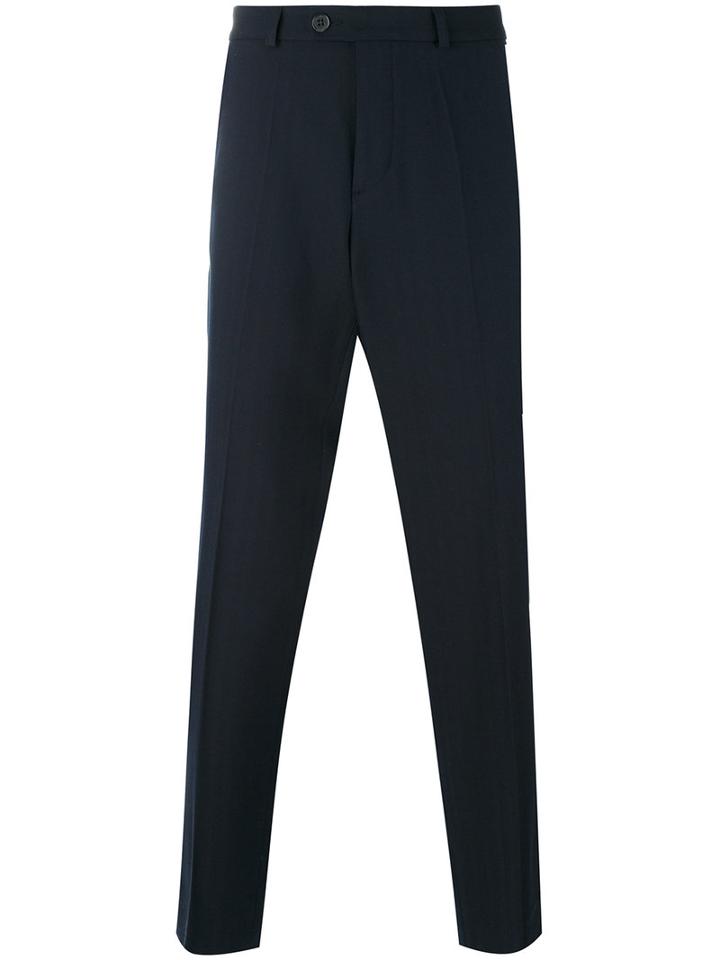 A.p.c. - Slim Fit Trousers - Men - Cotton/viscose - L, Blue, Cotton/viscose