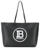 Balmain Medium Shopping Tote Bag - Black