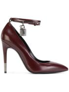 Tom Ford Padlock Pointed Pumps - Red