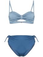 Leslie Amon Bandeau Twist Bikini - Blue