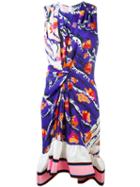 Emilio Pucci Printed Ruffled Hem Dress, Women's, Size: 38, Silk