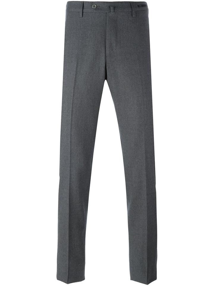 Pt01 Tailored Trousers, Men's, Size: 50, Grey, Spandex/elastane/virgin Wool