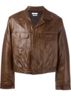 Cmmn Swdn 'boris' Jacket, Men's, Size: 48, Brown, Leather/cotton