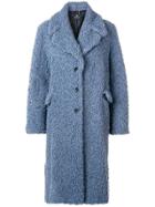 Ps By Paul Smith Long Single-breasted Coat - Blue
