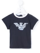 Armani Junior - Logo Print T-shirt - Kids - Cotton - 24 Mth, Blue