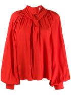 A.w.a.k.e. Mode Wide Sleeved Blouse - Red