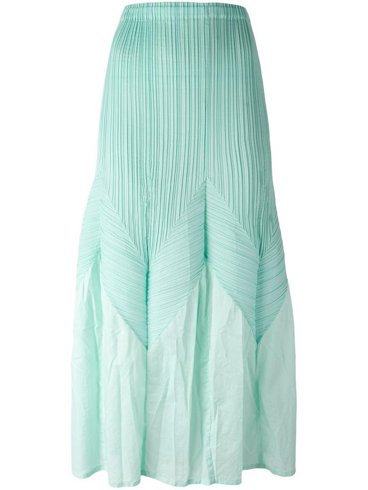 Issey Miyake Vintage Long A-line Pleated Skirt