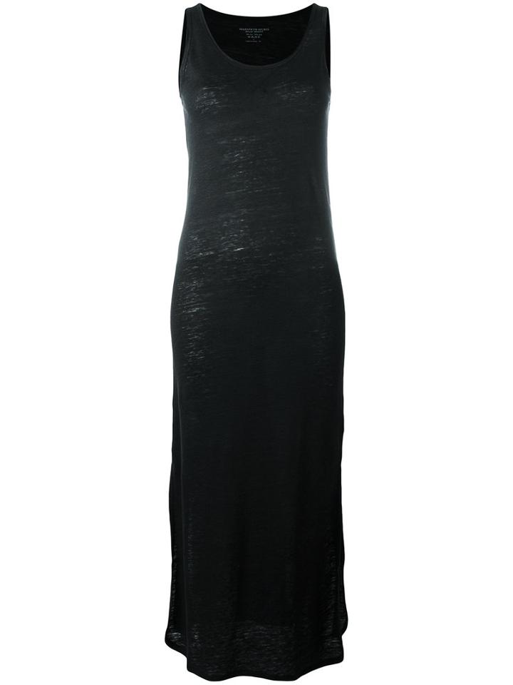 Majestic Filatures Long Sleeveless Dress, Women's, Size: Ii, Black, Linen/flax/silk