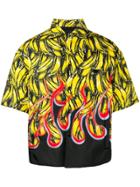 Prada Banana Print Shirt Jacket - Yellow
