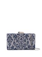Tadashi Shoji Lace Clutch - Grey