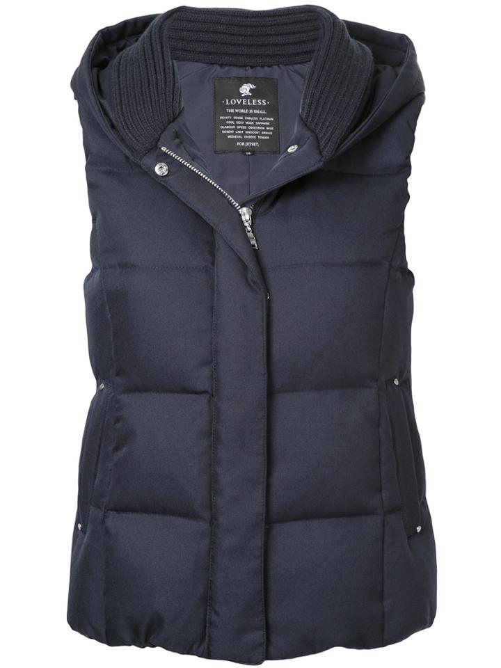 Loveless Padded Gilet - Blue
