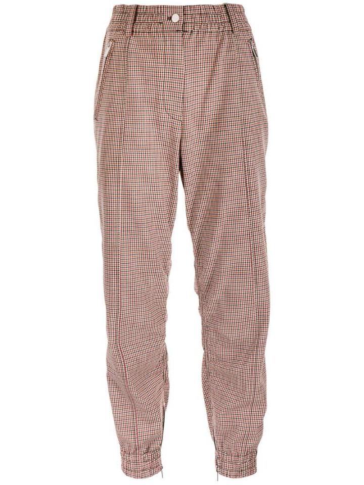 Derek Lam 10 Crosby Checked Tapered Trousers - Multicolour