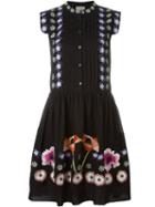 Temperley London - 'sylvie' Sleeveless Dress - Women - Silk/cotton - 12, Black, Silk/cotton