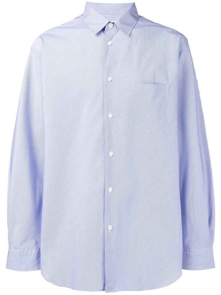 Comme Des Garçons Shirt Classic Plain Shirt - Blue