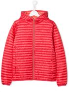 Save The Duck Kids Padded Zipped Jacket - Red