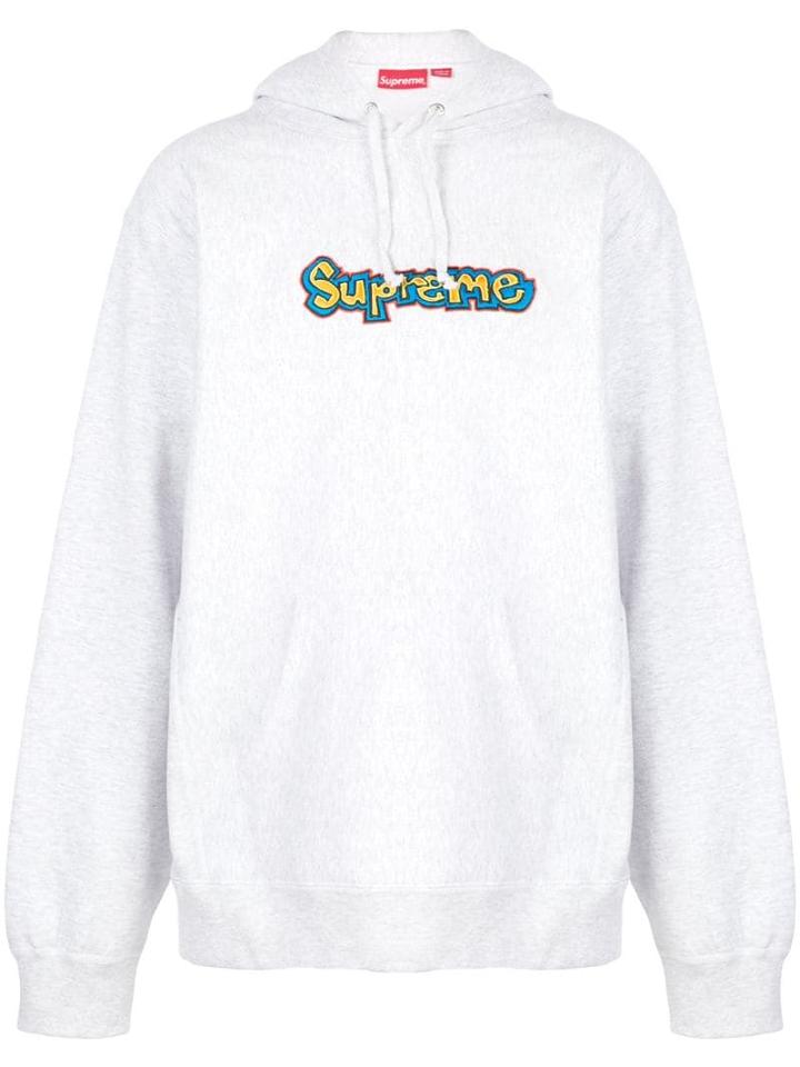 Supreme Gonz Logo Hooded Sweatshirt - Grey