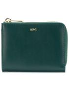 A.p.c. Logo Stamp Wallet - Green