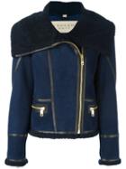 Burberry Zip Up Wide Collar Jacket