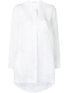 Transit Longline Plain Shirt - White