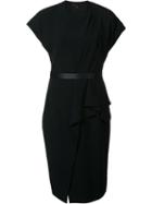 Alexander Wang Ruffled Dress, Women's, Size: 0, Black, Spandex/elastane/acetate/viscose