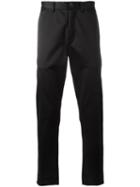 Iceberg Side Stripe Trousers, Men's, Size: 46, Black, Cotton/polyester/spandex/elastane