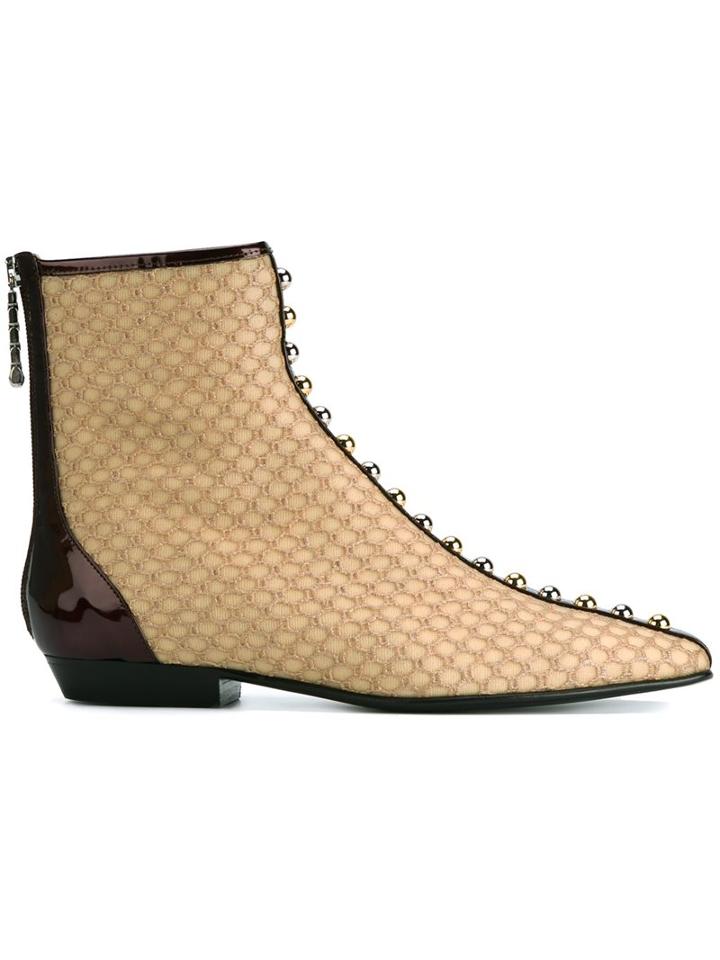 J.w.anderson Stud Embellished Ankle Boots