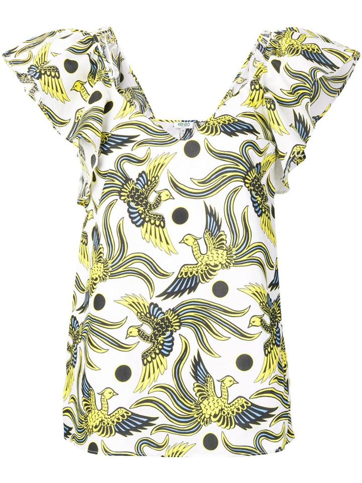 Kenzo Bird Print Top - White