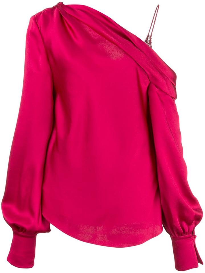Jonathan Simkhai Sateen Top - Red