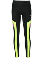 Puma Contrasting Stripe Leggings - Black