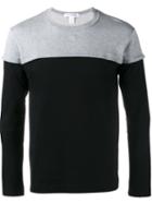 Comme Des Garçons Shirt Colour Block Sweatshirt, Men's, Size: Xl, Black, Cotton
