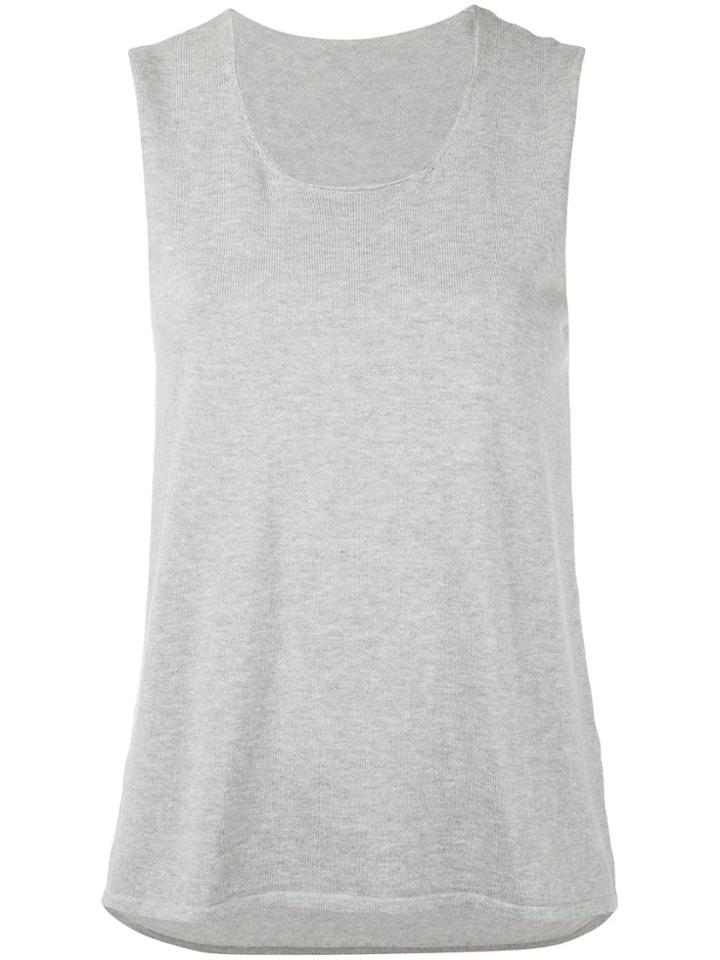 Le Tricot Perugia Classic Tank Top - Grey