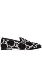 Gucci Jordaan Gg Pattern Loafers - Black