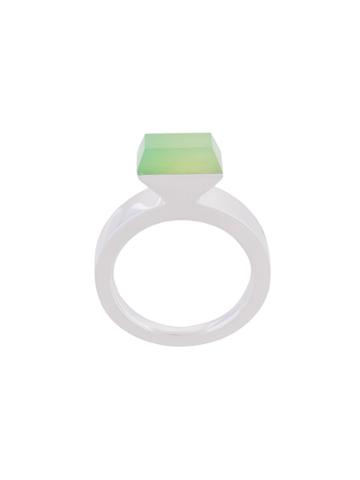 Mehem Chrysoprase Ring - Metallic