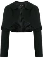 Comme Des Garçons Girl Cropped Scalloped Jacket - Black