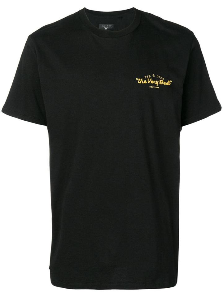 Rag & Bone Logo Crew Neck T-shirt - Black