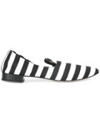 Repetto Striped Loafers - Black