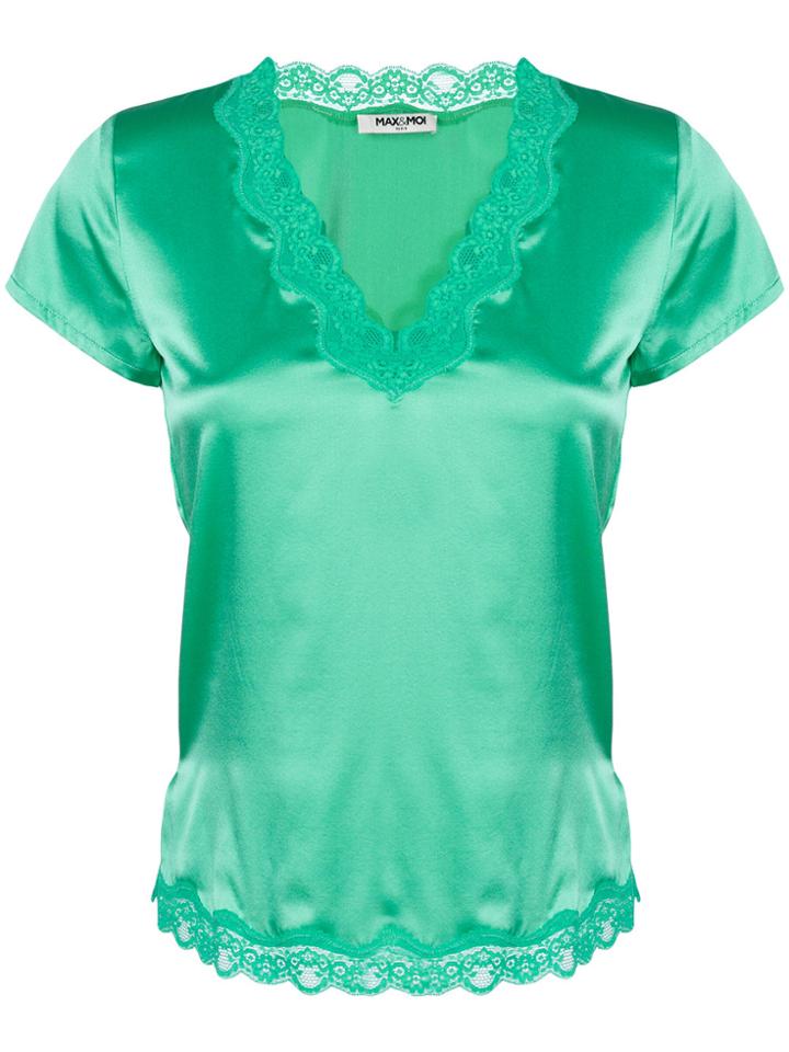 Max & Moi V-neck Blouse - Green