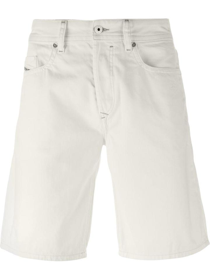 Diesel Cargo Shorts, Men's, Size: 30, White, Cotton