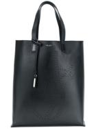 Saint Laurent Logo Shopping Tote - Black