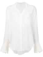 Osklen Pocket Shirt, Women's, Size: Medium, White, Silk