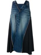 Junya Watanabe Long Open-zip Skirt - Blue