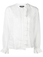 Isabel Marant Amos Blouse, Women's, Size: 38, White, Ramie/polyester